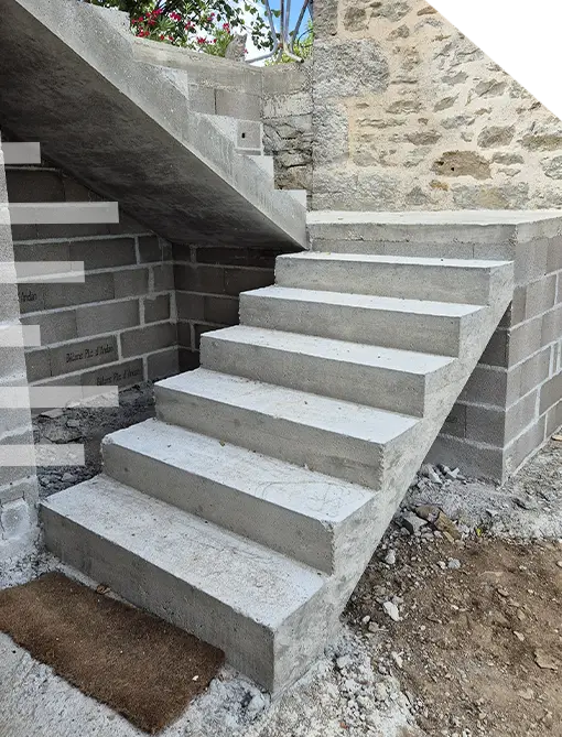 Escaliers, dalles et ouvrages béton