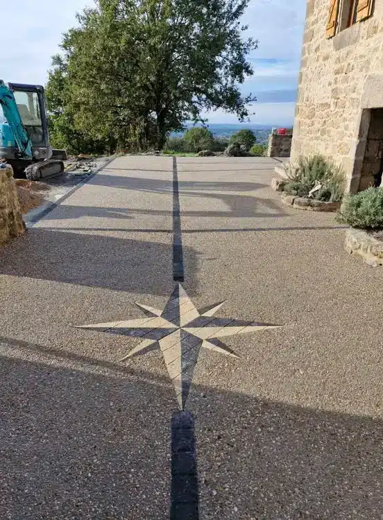 Terrassement béton désactivé Figeac