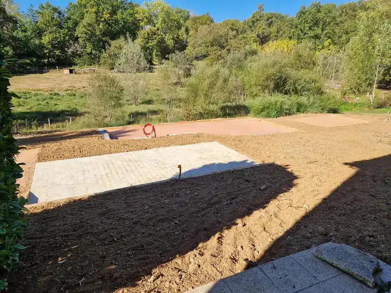 Terrassement terrain de petanque figeac