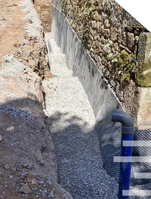 drainage maison terrain figeac